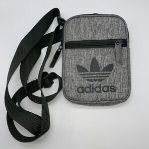 Adidas Originals OG Festival Crossbody Bag NWOT Gray Black Logo Must Have SLD